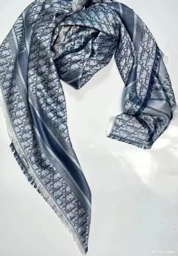 OBLIQUE DENIM SHAWL CHRISTIAN 0614